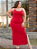 Vestido Longo Canelado Alcinha Slim e Plus Size com Fenda - Imagem 10