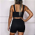 Conjunto Plus Size Feminino Academia Fitness Canelado Shorts e Top Decote V Pala - Imagem 5