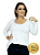 Blusa Feminina Plus Size Ampla Decote Redondo - Imagem 1