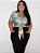 Blusa Plus Size Cropped Transpassada Eva - Imagem 3