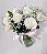 12 rosas brancas no vaso - Imagem 1