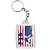 Chaveiro Personalizado Bandeira Do Estados Unidos USA 6x4cm - Imagem 2