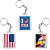 Chaveiro Personalizado Bandeira Do Estados Unidos USA 6x4cm - Imagem 1