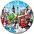 Relógio Parede London Inglaterra Personalizado - Relógio De London - Imagem 1