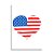 Kit Placa Decorativa I Love USA Decoração - 3 Unidade - Imagem 3