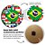 Relógio Decorativo com todas as Bandeiras Do Mundo - Brasil Inglaterra Espanha Alemanha Canada - Imagem 3