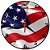 Relógio de Parede Bandeira Dos Estados Unidos Decoração - Imagem 1