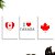 Kit Placa Decorativa Eu Amo o Canada - 3 Unidade - Imagem 1