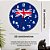 Relógio de Parede Bandeira da Austrália Decoração - Imagem 4