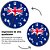 Relógio de Parede Bandeira da Austrália Decoração - Imagem 2