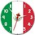 Relógio de Parede Decorativo Bandeira do México - Relógio do México - Imagem 1