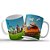 Caneca Decorativa de Viagem Pontos Turísticos de Mundo - Imagem 1