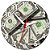Relógio de Parede Estampa de Dólar Americano - Relógio de Dólar Decorativo - Imagem 1