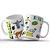 Caneca Decorativa do Brasil – Arte Colorida com Símbolos Nacionais, Souvenir do Brasil - Imagem 1