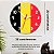 Relógio de Parede Decorativo Bandeira da Bélgica - Relógio da Bélgica - Imagem 4