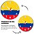 Relógio de Parede Decorativo Bandeira da Colômbia - Relógio da Colômbia - Imagem 2