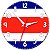 Relógio de Parede Decorativo Bandeira da Costa Rica - Relógio da Costa Rica - Imagem 1
