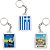 Chaveiro Decorativo Pontos Turísticos da Grécia Atenas Souvenir 6x4cm - Imagem 1