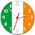 Relógio de Parede Decorativo Bandeira Da Irlanda - Relógio da Irlanda - Imagem 1