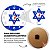 Relógio de Parede Decorativo Bandeira De Israel - Relógio da Israel - Imagem 3