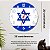 Relógio de Parede Decorativo Bandeira De Israel - Relógio da Israel - Imagem 4