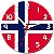 Relógio de Parede Decorativo Bandeira Da Noruega - Relógio Temático da Noruega - Imagem 1
