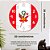 Relógio de Parede Decorativo Bandeira Do Peru - Relógio Temático do Peru - Imagem 4