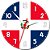 Relógio de Parede Decorativo Bandeira Da Republica Dominicana - Relógio Temático da Republica Dominicana - Imagem 1
