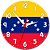 Relógio de Parede Decorativo Bandeira Da Venezuela - Relógio Temático da Venezuela - Imagem 1