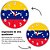 Relógio de Parede Decorativo Bandeira Da Venezuela - Relógio Temático da Venezuela - Imagem 2