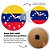 Relógio de Parede Decorativo Bandeira Da Venezuela - Relógio Temático da Venezuela - Imagem 3