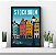 Quadro Decorativo Ponto Turístico Da Suécia Para Sala ou Quarto Com Moldura - Imagem 3