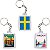 Chaveiro Decorativo Pontos Turísticos da Suécia Souvenir 6x4cm - Imagem 1