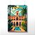 Placa Decorativa Pontos Turísticos de Marrocos Jardim Majorelle em MDF - Imagem 12
