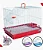 Gaiola Brasil Coelho Vermelho – 55 × 35 × 35cm - Imagem 1