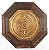 Quadro Maçonaria Octagonal com Moldura em Madeira - Imagem 1