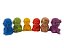 Conjunto de mini Budas coloridos - Imagem 3