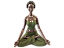 Escultura Yoga Meditação Verde - Imagem 6