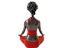 Escultura Yoga Meditação Vermelha - Imagem 4