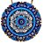 Mandala de Parede Azul n.4 - Imagem 1