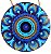 Mandala de Parede Azul n.5 - Imagem 1