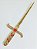 Punhal Athame Cigano Dourado - Imagem 1