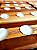 Castiçal Madeira Marchetaria com 3 velas - Imagem 4