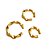 Piercings Fakes dourado- Juliette Freire - Imagem 2