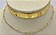 Choker com extensor de bolinhas Semijoia Banhada a Ouro 18k - Imagem 2