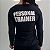 Baby Look Poliamida Manga Longa Personal Trainer Preta - Imagem 2