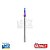 FRESA ESFÉRICA BLUE METAL DURO 65HRC 2C 1mmX3X50 H4 - Imagem 5