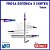 FRESA ESFÉRICA BLUE METAL DURO 65HRC 2C 1mmX3X50 H4 - Imagem 1