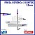 FRESA ESFÉRICA BLUE METAL DURO 65HRC 2C 1.5mmX3X50 H4 - Imagem 1