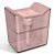 UZ Porta Detergente De Acrílico Premium Rosa Translúcido - Imagem 2